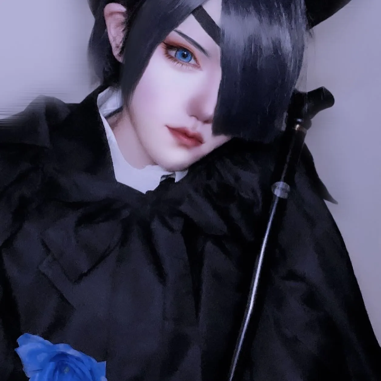 黒執事　シエル・ファントムハイヴコスプレ衣装　帽子・杖付き